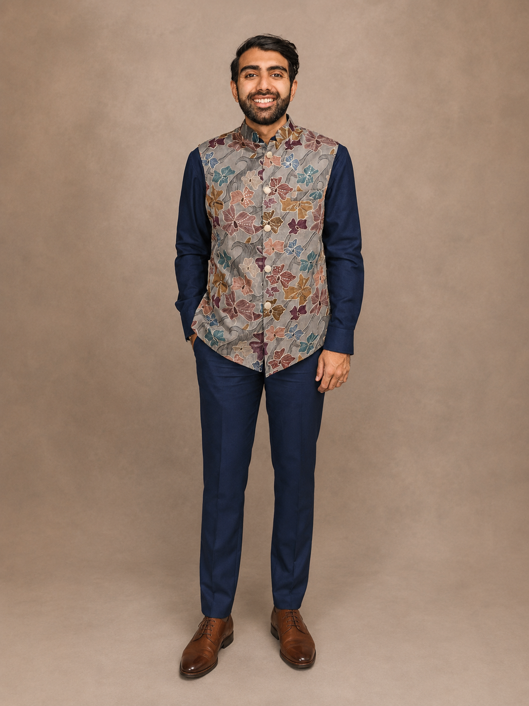 Stone Blue Waistcoat