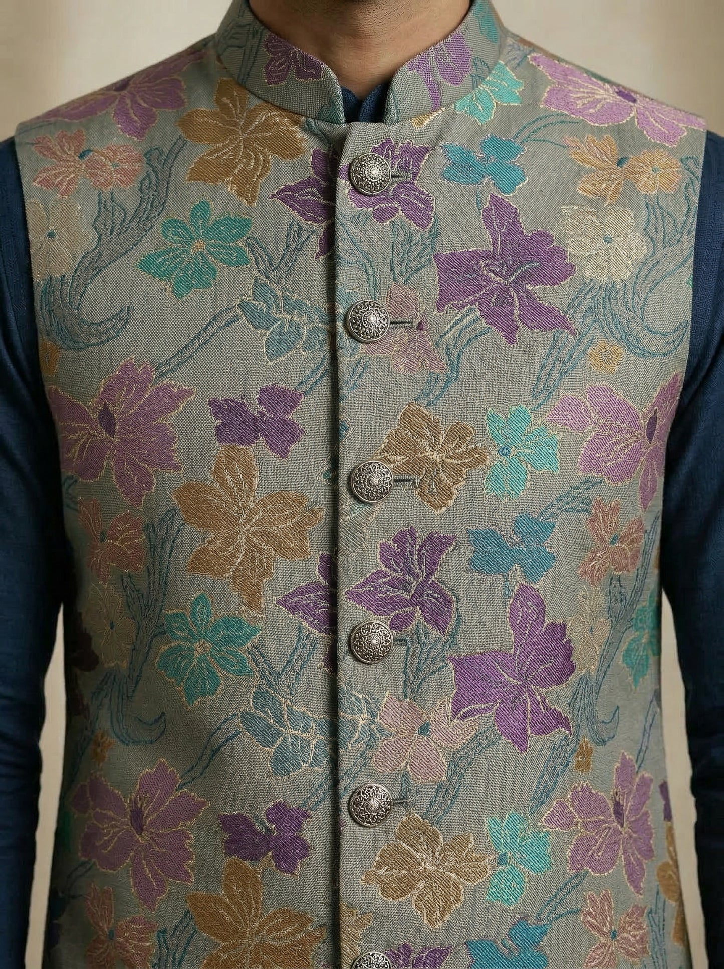 Stone Blue Waistcoat