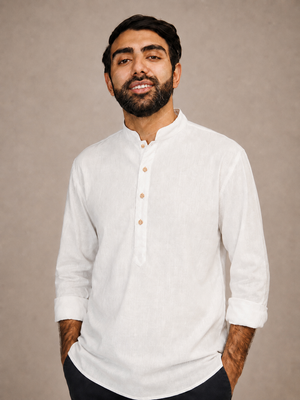 White Kurta Shirt