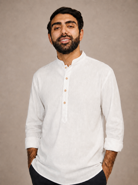 White Kurta Shirt