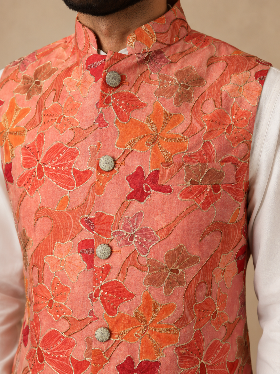 Amber Orange Waistcoat