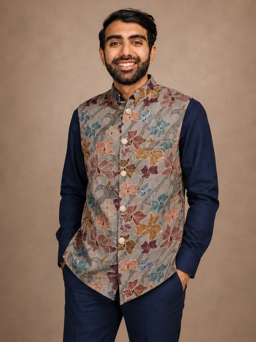 Stone Blue Waistcoat