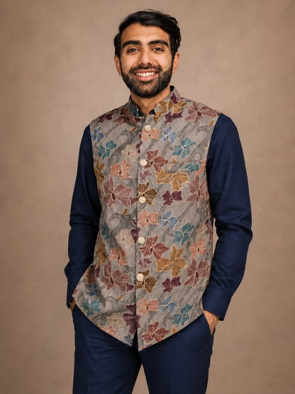 Stone Blue Waistcoat