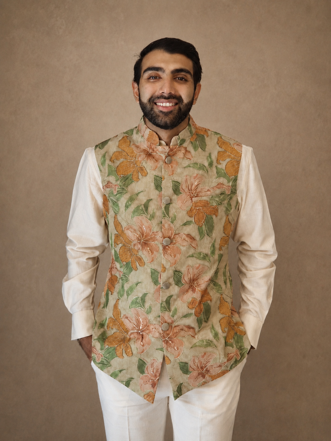 Velvet Green Waistcoat