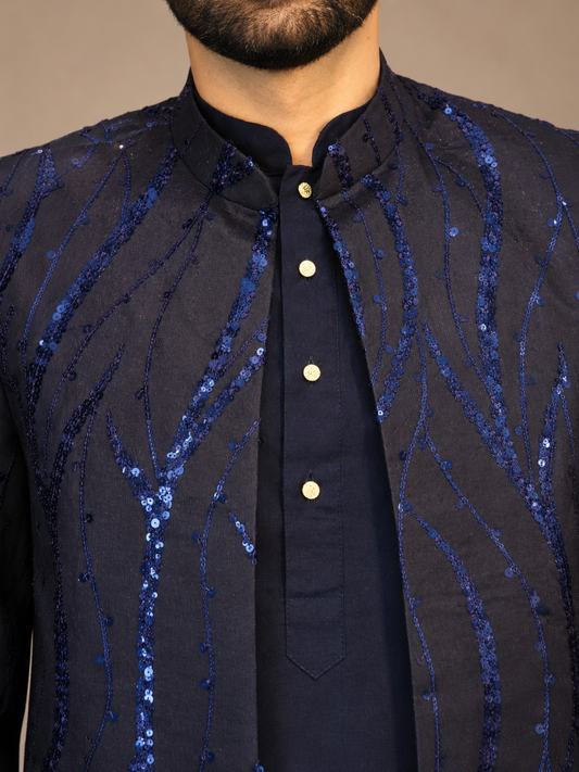 Blue Sequins Jacket