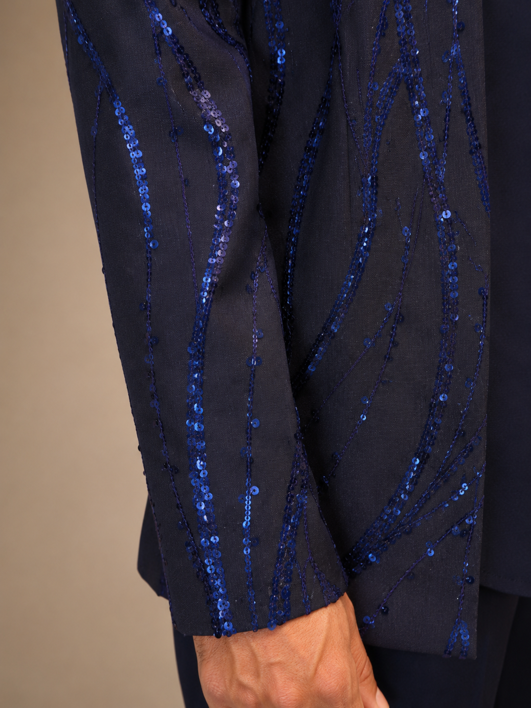 Blue Sequins Jacket