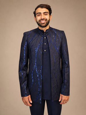 Blue Sequins Jacket