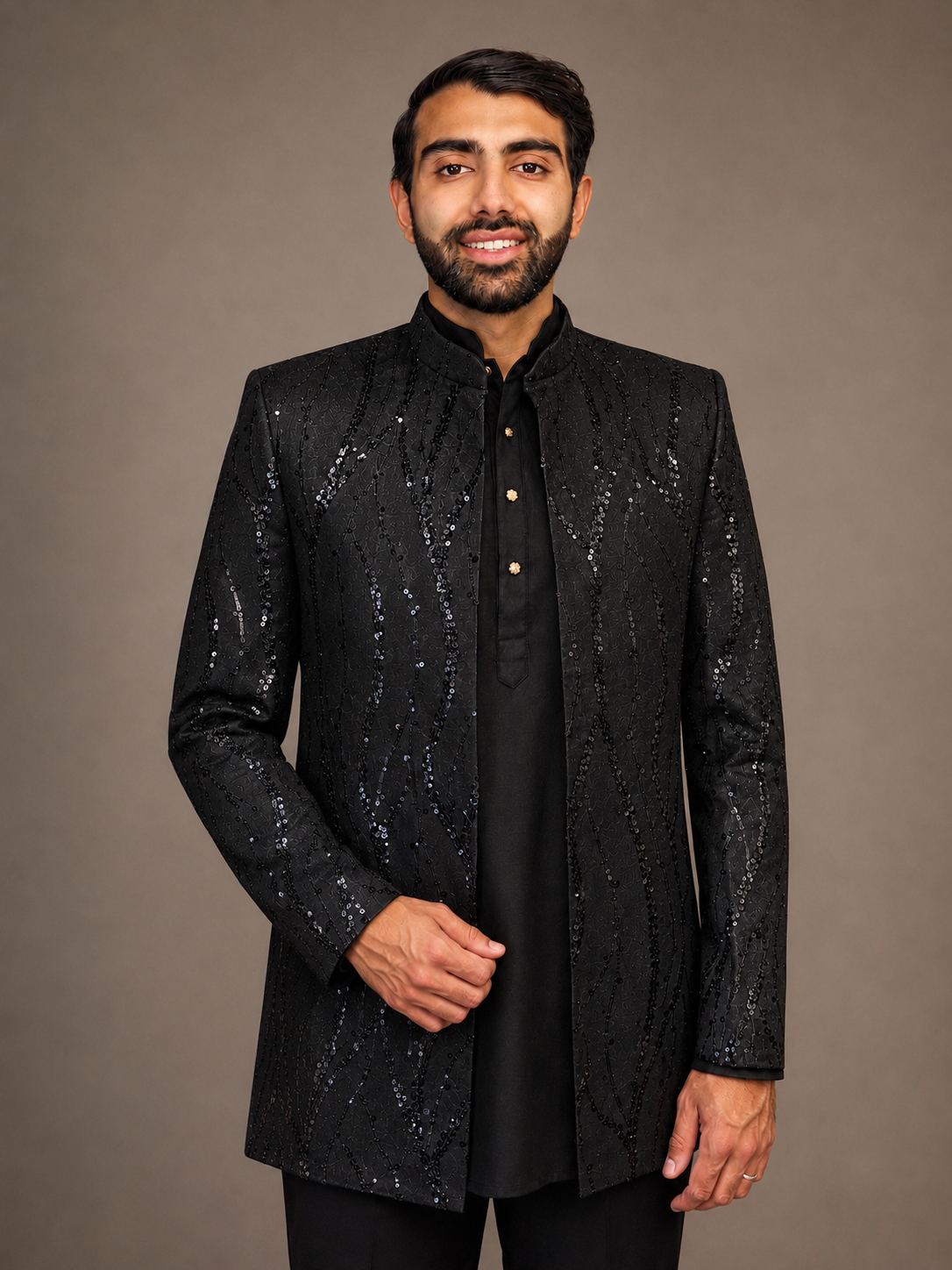 Black Sequins Jacket