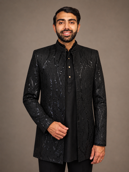 Black Sequins Jacket