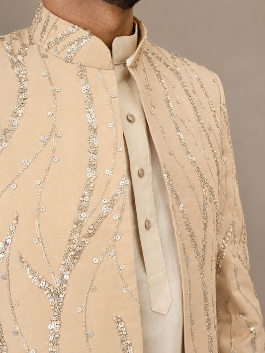 Ivory Sequins Jacket