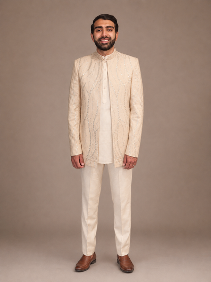 Ivory Sequins Jacket
