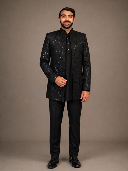 Black Sequins Jacket