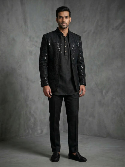 Black Sequins Jacket
