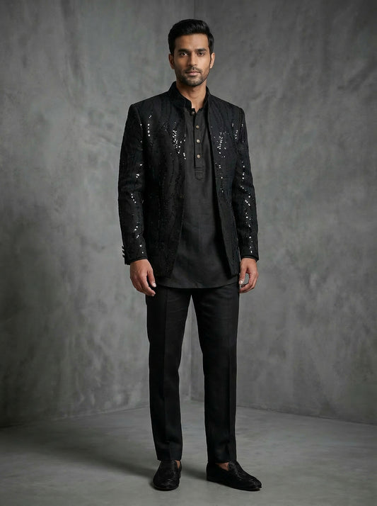 Black Sequins Jacket
