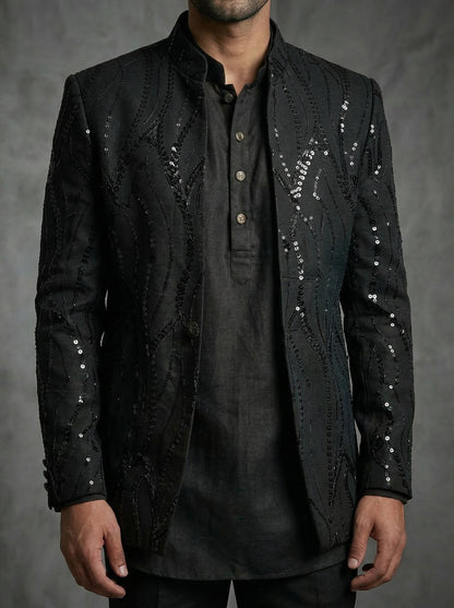 Black Sequins Jacket