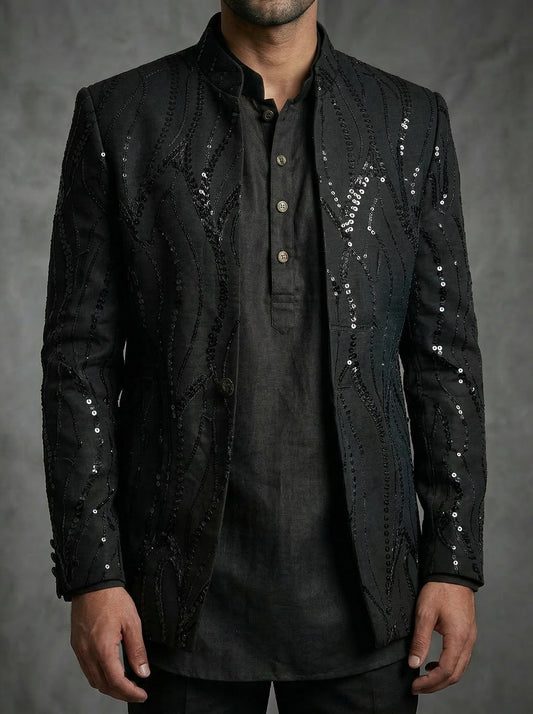 Black Sequins Jacket