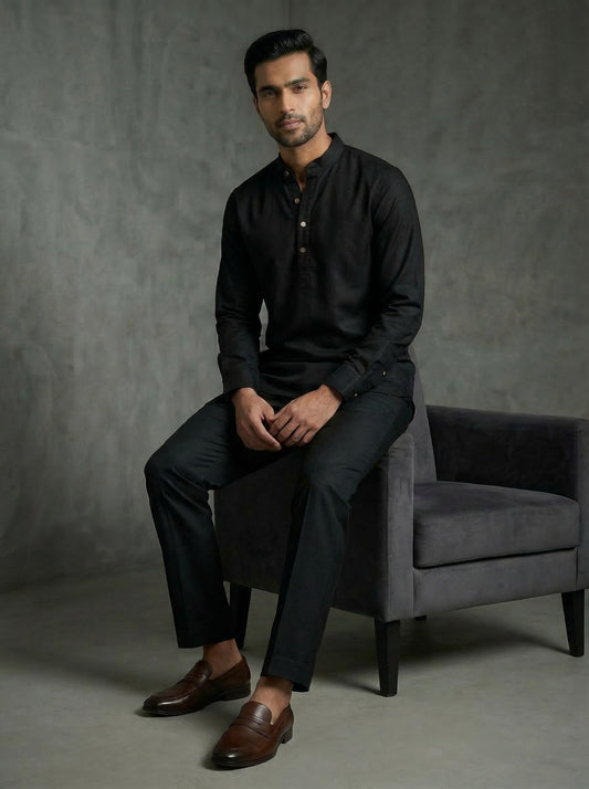 Black Kurta Shirt