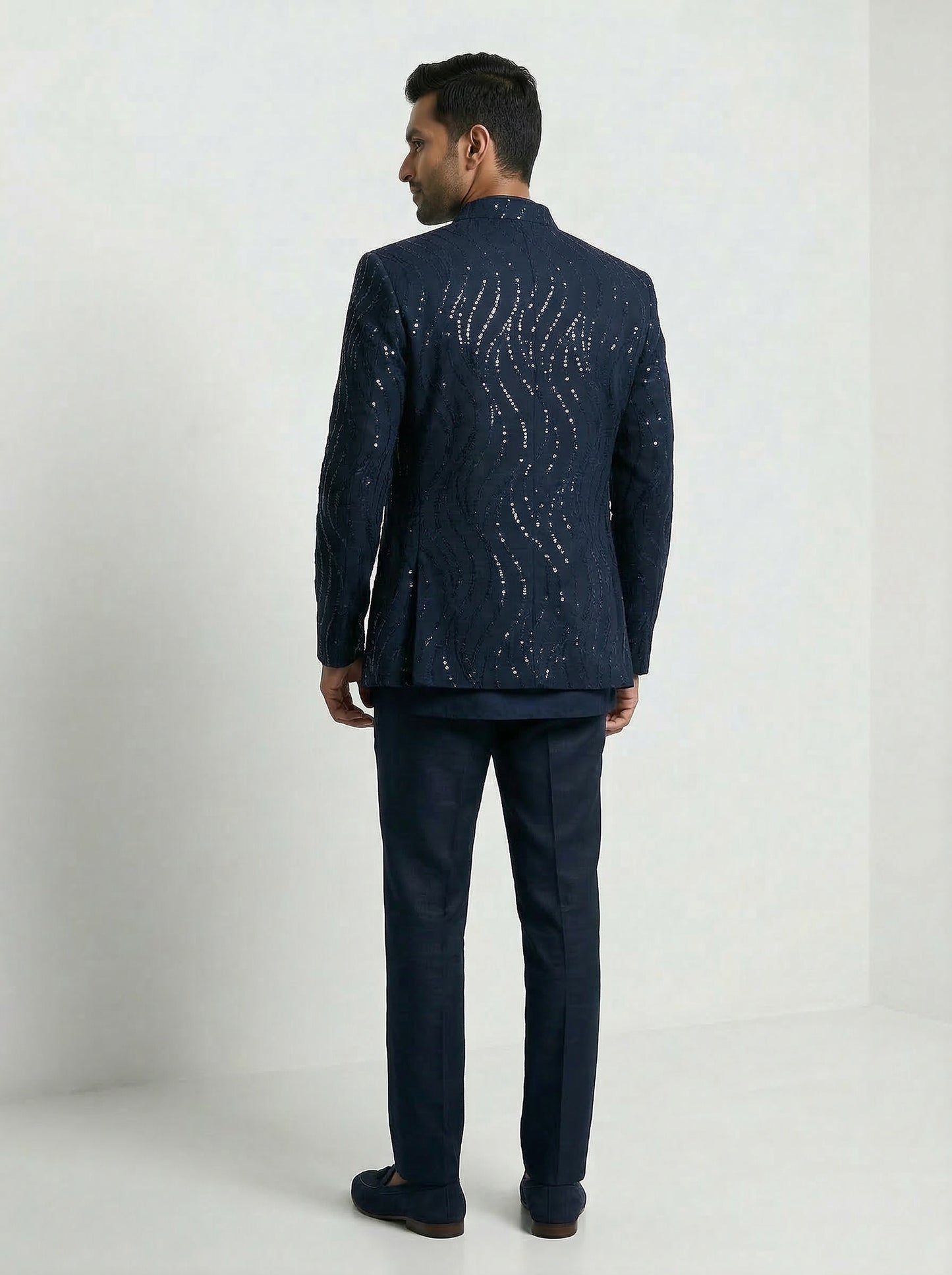Blue Sequins Jacket