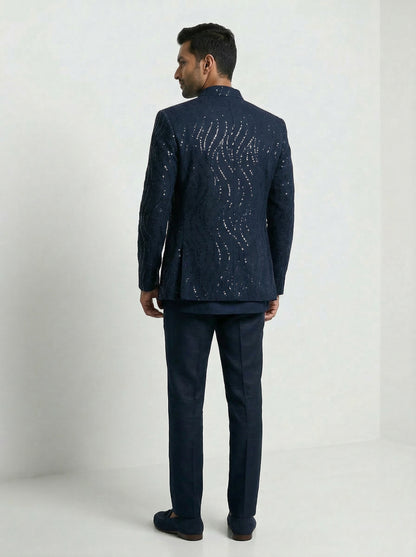 Blue Sequins Jacket