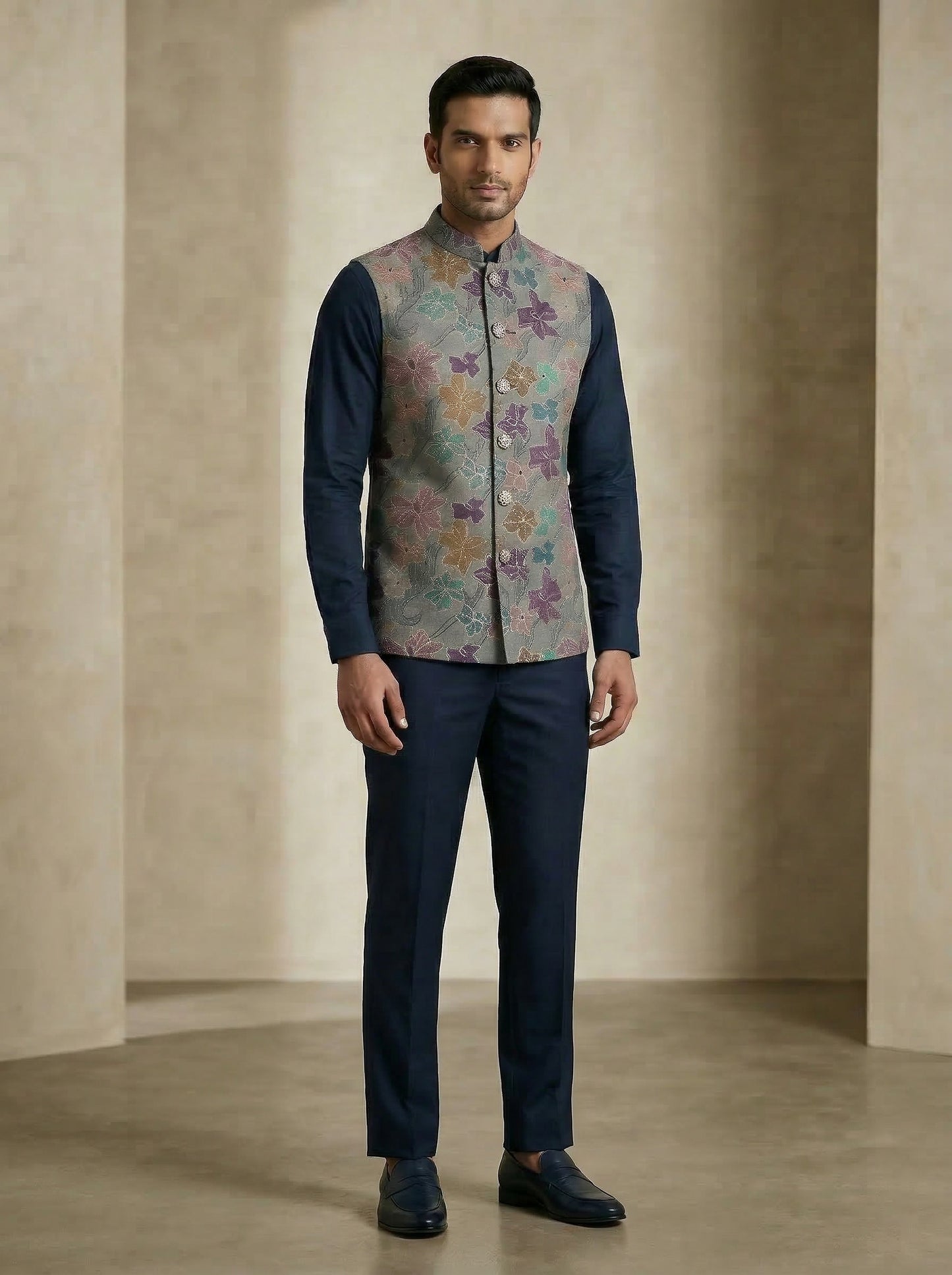 Stone Blue Waistcoat