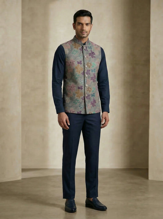 Stone Blue Waistcoat