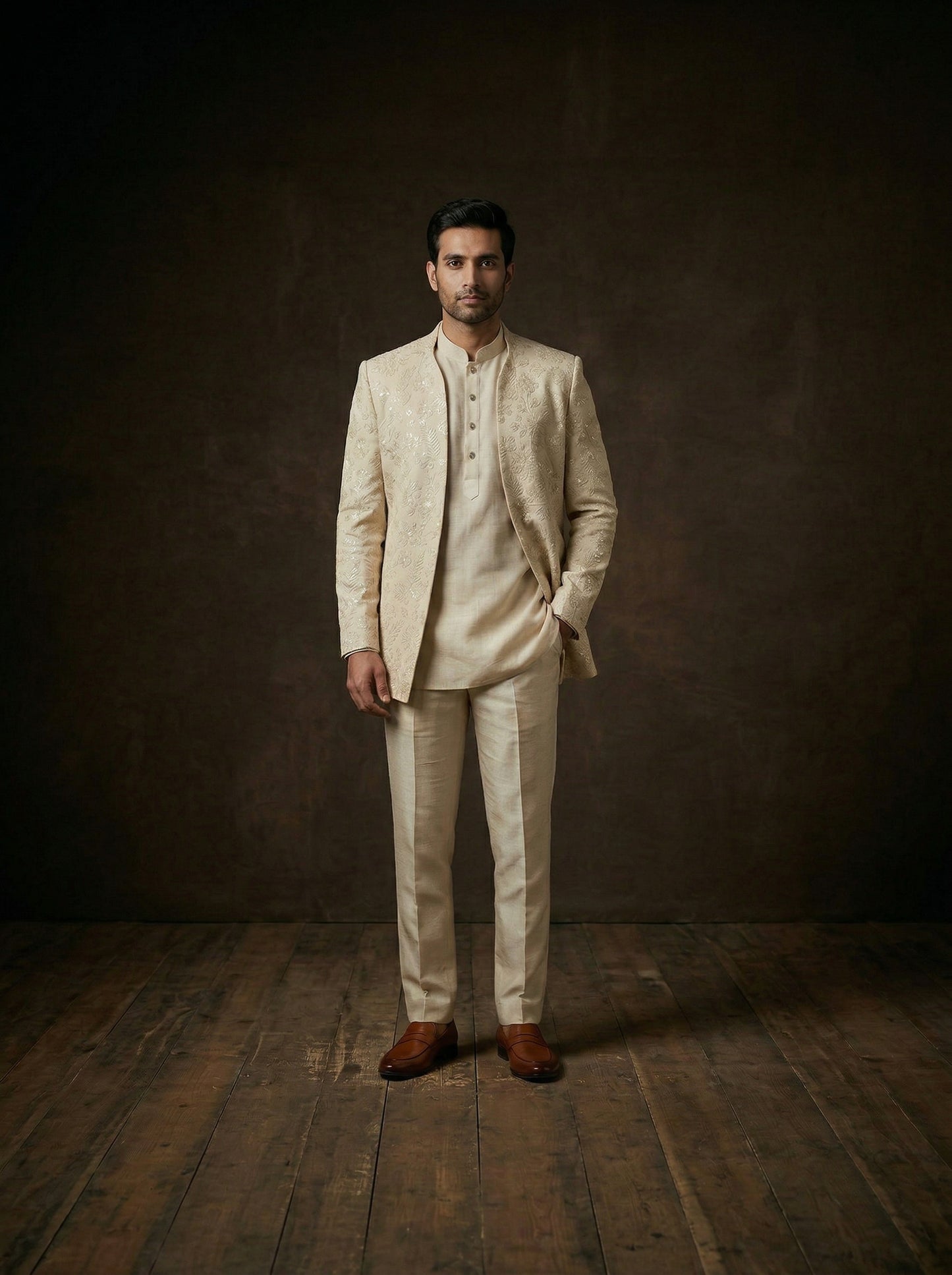 Ivory Embroidered Jacket