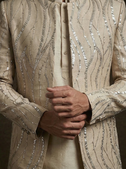 Ivory Sequins Jacket