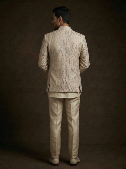 Ivory Sequins Jacket