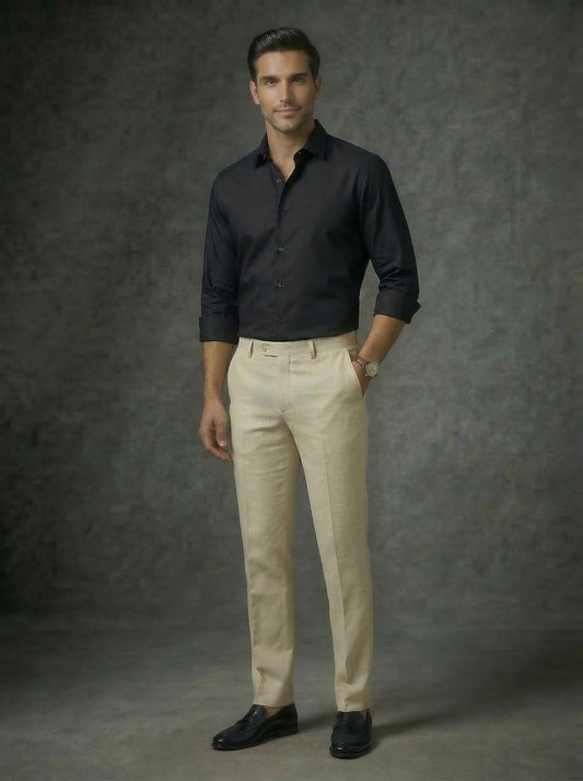 Cream Trousers