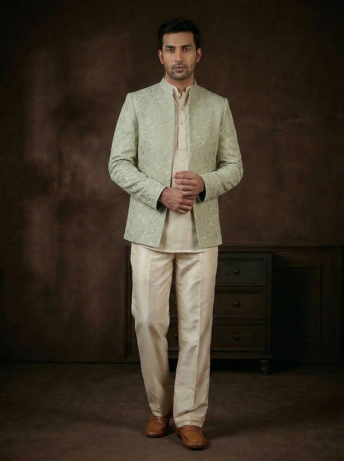 Cream Kurta Shirt