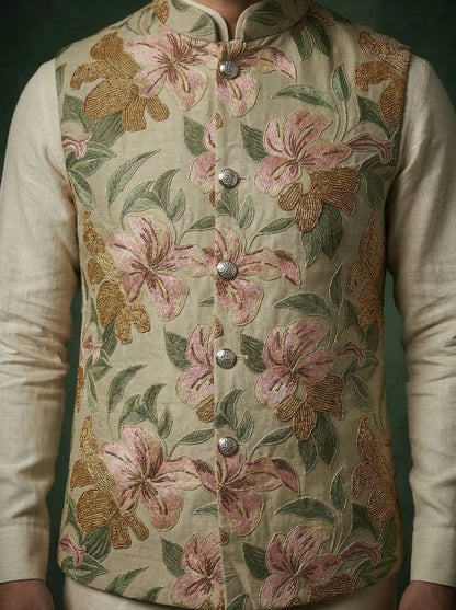 Velvet Green Waistcoat