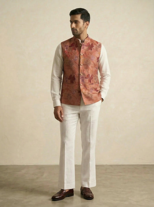Amber Orange Waistcoat